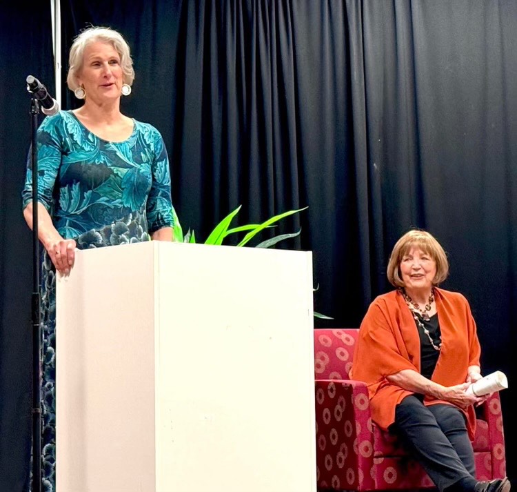 Conference speakers presenting